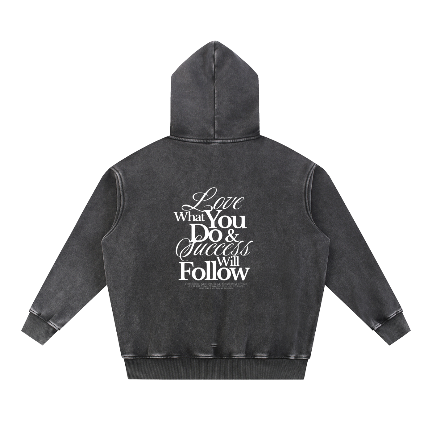 Snow Wash Fleece Oversize Hoodie